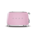 Smeg-Retro Toaster 4 Slices, Pink