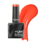 Mylee Gel Nail Polish 10ml [Piping Hot] UV/LED Soak-Off Nail Art Manicure Pedicure for Professional, Salon & Home Use [Red Range] - Long Lasting & Easy to Apply