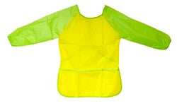 TSI Tablier de peinture pour enfant 60 x 44 cm, couleur jaune/vert clair, article 49283-G