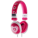 Moki Poppers Kids Over-Ear Headphones (Hearts)