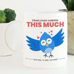 Personalised Coffee Mug LOVED THIS MUCH Anniversary Baby Mum Girlfriend Gift