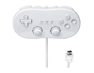 Manette plate Classic Pro pour Nintendo Wii, Wii U - 1,20 m – Blanc