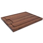 Boos Block Planche à découper avec rainure en noyer - Bois dur d'érable nord-américain - Bloc de hachage - Planche à découper professionnelle - Convient à un usage alimentaire - 51 x 38 x 4 cm