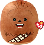 Ty Chewbacca Disney Star Wars Squish-A-Boos 10 Inches, Licensed Beanie Baby Soft