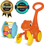 Toomies Tomy Pic & Push T. Rex Jurassic World Educational Dinosaur Toy