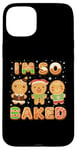 Coque pour iPhone 15 Plus Biscuits amusants de Noël I'm So Baked Gingerbread Man