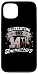 iPhone 13 14th Wedding Anniversary Celebrating 14 Years Matching Gift Case