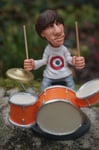 841.9900  FIGURINE  THE WHO GROUPE ROCK  KEITH MOON BATTEUR  WARREN STRATFORD