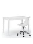 Julian Bowen Taku White Desk And White Erika Office Chair