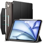 ESR Coque pour iPad Air 11 Pouces M2 (2024), iPad Air 6/5/4(2022/2020, 10.9 Pouces), Coque Smart à Trois Volets avec Fermoir, Support Pencil Pro/USB-C, Séries Ascend, Noir