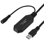 15 jalkaa 5 metrin Super Speed USB 3.0 tyypin A uros-naaras aktiivinen jatkojohto