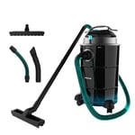 Cecotec Aspirateur de Cendres 30L Conga Ash 6000 Easy Go Home XL. 1500W, Puissance d'aspiration 21kPa, Tube avec revêtement métallique, Roues et poignée de Transport, Cordon de 6m