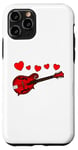 Coque pour iPhone 11 Pro Mandoline Saint Valentin Musicien