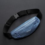 Män kvinnor Fanny Pack Midjeväska Sport Löpning Träning Mobiltelefon Närsittande Minibälte Herr och Dam Gray Blue 7.2 inch