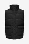 ONLY & SONS - Väst onsCarl Life Quilted Vest Otw - Svart