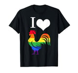 I Love Cock, Cock Rainbow Flag LGBT Gay Pride T-Shirt