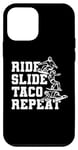 Coque pour iPhone 12 mini Snowboard Taco Snowboarder Sports d'hiver