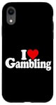 Coque pour iPhone XR I LOVE HEART GAMBLING CASINOS PARIS TRADING LAS VEGAS