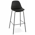 Tabouret de Bar Industriel "Sidon" 96cm Noir