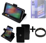 For Realme GT Neo 3 protective case + Bumper black cover bag wallet flipstyle Ca