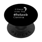 Oxford Comma Funny English Grammar PopSockets Adhesive PopGrip