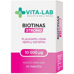 VITA-LAB BIOTIN Strong 10000 µg 30 Tablets Hair Skin Nails Supplement