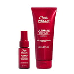 Wella Professionals ULTIMATE REPAIR Après-shampooing nourrissant pour cheveux abîmés + Miracle Conditioner, soin réparateur sans rinçage pour cheveux abîmés 200 ml + 30 ml