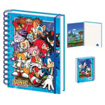 Pyramid Sonic The Hedgehog (green Hill Zone Gang) A5 Wiro Notebook