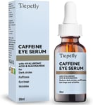 Caffeine Eye Serum, under Eye Cream for Dark Circles and Puffy Eyes with Hyaluro