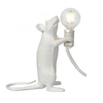 Seletti Mouse Lamp Step standing bordslampa USB vit