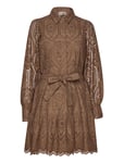 Yasholi Ls Belt Dress S. Noos Brown YAS