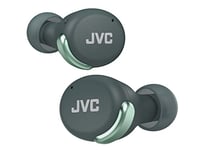 JVC HA-Z330T-G - Compact True Wireless Earphones, Active Noise Cancelling, Lightweight, Stylish Design, BT 5.2, Waterproof (IPX4), 21 Hours Playtime, Low Latency Mode for Games, (Green)