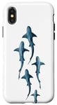 Coque pour iPhone X/XS Shark - Étui de téléphone mignon pour amoureux de requin