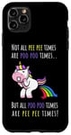 Coque pour iPhone 11 Pro Max Not all pee times are poo times are poo times Cute dog mom slogan