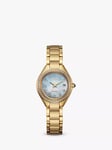 Citizen EW2552-50D Women's Silhouette Crystal Eco-Drive Bracelet Strap Watch, Gold