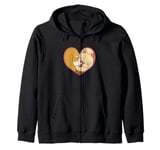 Veterinarian Veterinary Medicine Cute Heart Dog And Cat Zip Hoodie