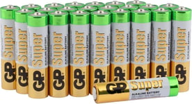 AAA Batteries Pack of 24 by GP Batteries SUPER Alkaline AAA Battery