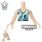 LEGO Elves Mini Figure Torso - Aqua Patterned Top