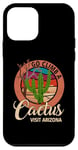 Coque pour iPhone 12 mini Go Climb A Cactus Humour Visit Arizona Vintage Sunset