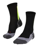 FALKE Men's Achilles Running Socks, Breathable Quick Dry, Black (Black 3001), 5.5-7.5 (1 Pair)