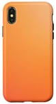 Coque pour iPhone X/XS Dégradé orange de clair à foncé