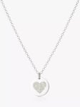 Under the Rose Personalised Fingerprint Heart Pendant Necklace