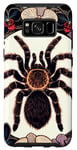 Coque pour Galaxy S8 Illustration de tarentule - Orchidée araignée florale