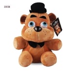 25cm Five Nights At Freddy's Fnaf 4 Freddy Bear Bonnie Chica Foxy Plyschdjur Mjuka (FMY) Brown