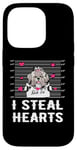 Coque pour iPhone 14 Pro Shih Tzu I Steal Hearts Valentine Dog Funny Valentines Day