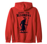 Gruss Vom Krampus Ugly Christmas Monster Men Women Kids Zip Hoodie