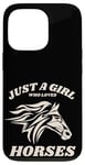 iPhone 13 Pro Just a Girl who Loves Horses for Horse Loving women girls Case