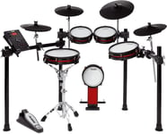 CRIMSONIIMESHKITSPED BATTERIE ELECTRONIQUE PEAUX MESH 5 FUTS, 4 CYMBALES ALESIS