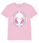 Marvel « Spider-Gwen » GIMARCOTS183 T-Shirt Fille, Rose, Taille 10 Ans