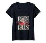 Run Rose Run Guitar Dolly Parton V-Neck T-Shirt